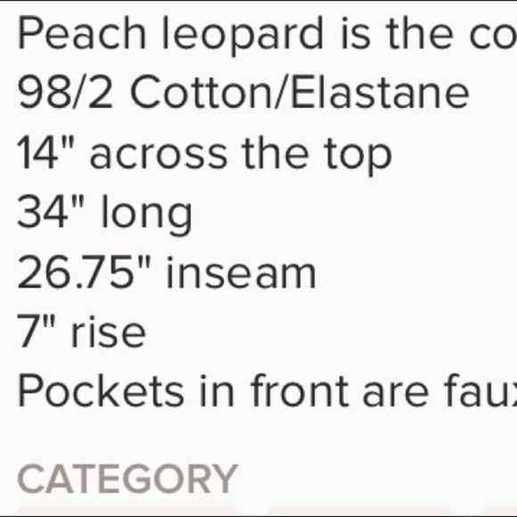 New Hudson Krista Crop in Peach Leopard - Picture 8 of 8